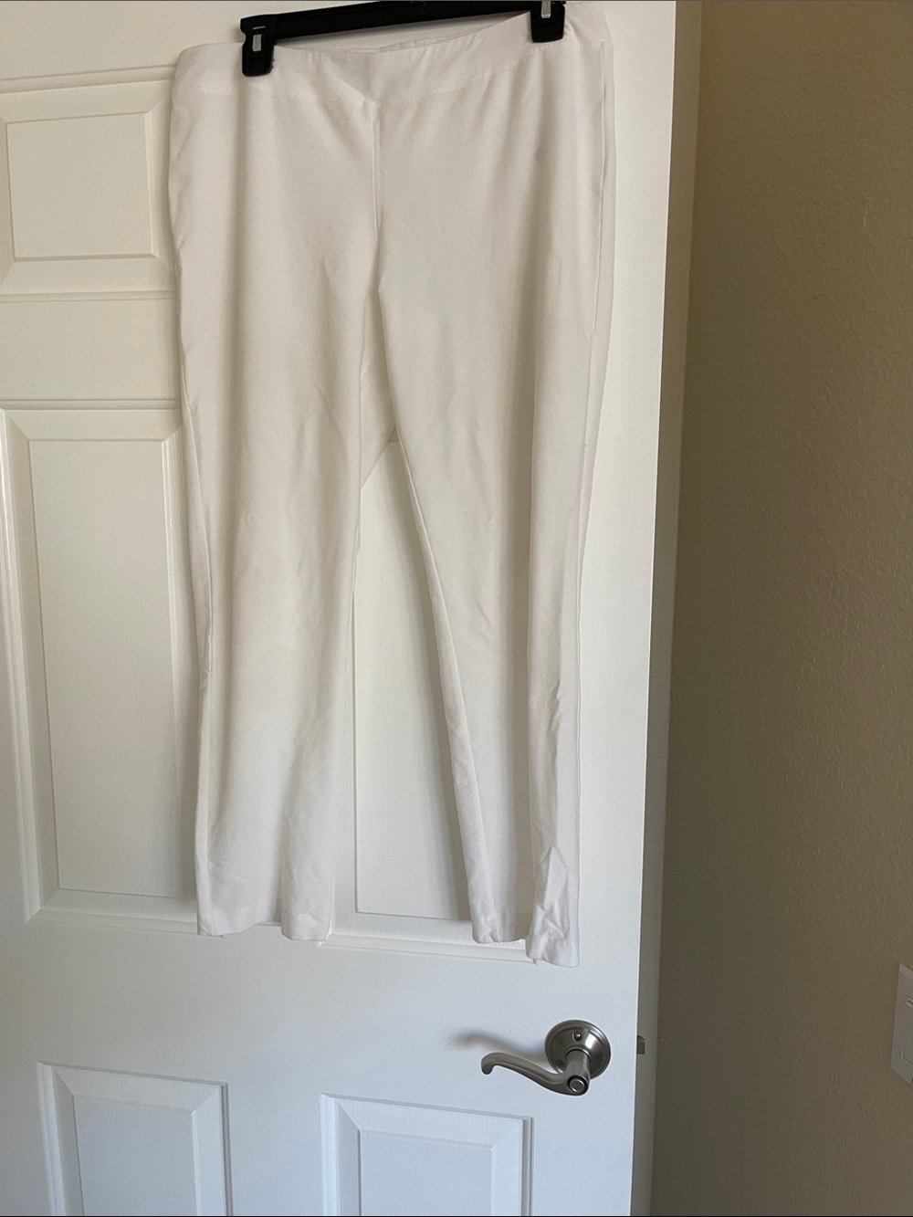 Eileen Fisher, washable crêpe, ankle pants, size M , color white